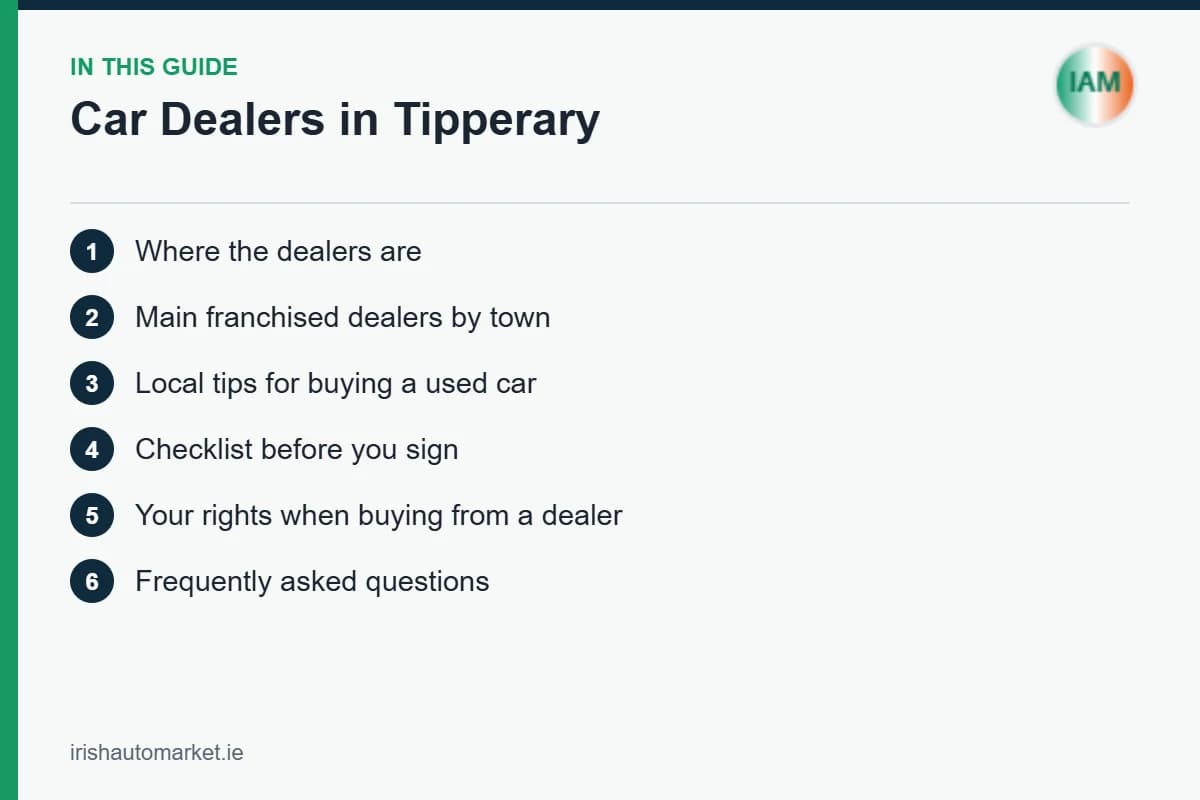 Car Dealers in Tipperary guide contents